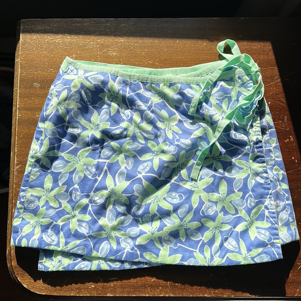 Lilly Pulitzer reversible wrap skirt